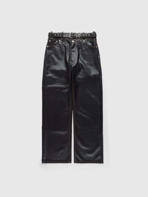 Y/Project Y/Project – Y Belt Leather Pants Black