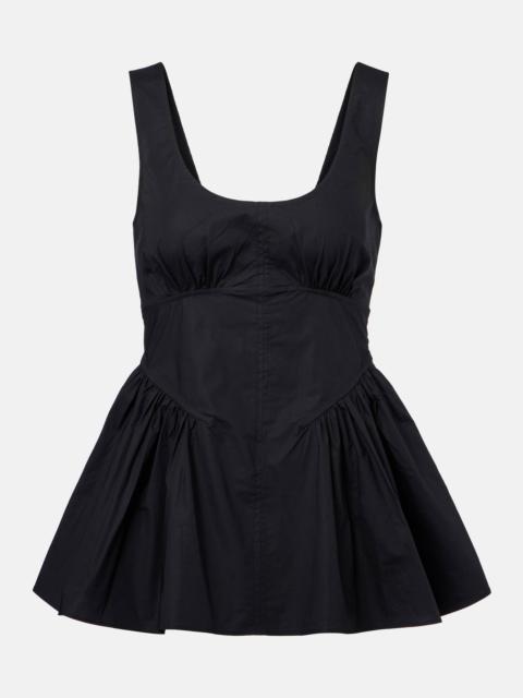 Proenza Schouler White Label Bader cotton-blend poplin top