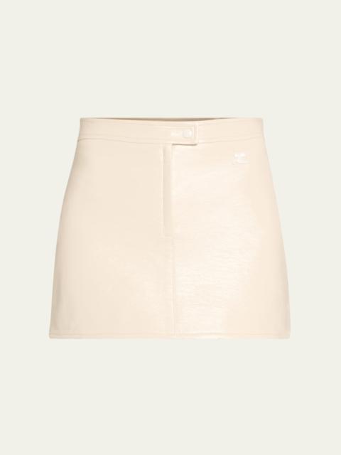 courrèges Vinyle Reedition Mini Skirt