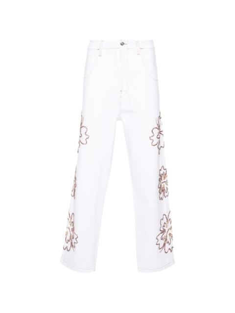 BLUEMARBLE floral-motifs loose-fit jeans