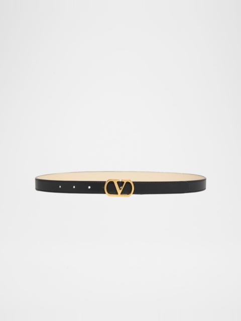 Valentino VLogo Signature Reversible Calfskin Belt, 20mm