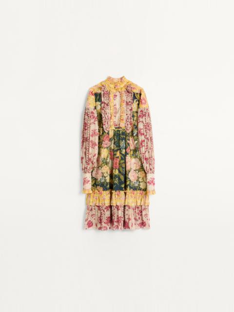 APRÈS L'HIVER MACRO FLOWER PRINT MUSLIN DRESS