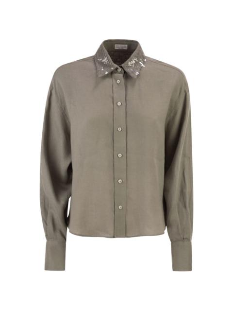 Brunello Cucinelli sequin-embellished shirt