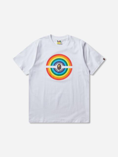A BATHING APE® Men's Ranbow Logo Busy Works T-Shirt White