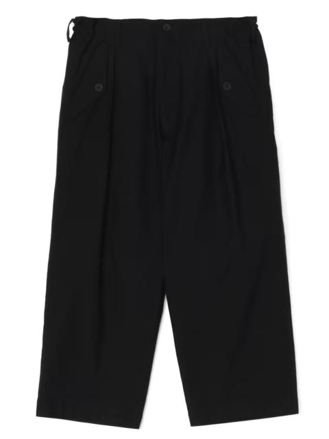 Front Tuck Pants Wide Twill