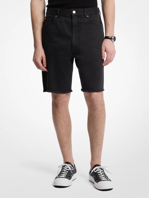 MICHAEL KORS Frayed Denim Shorts