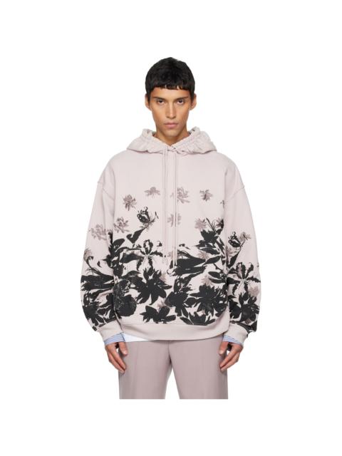 Pink Embroidered Hoodie