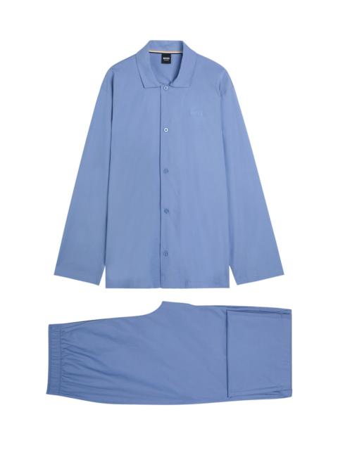 BOSS Boss Chris Logo-embroidered Woven Pyjama set
