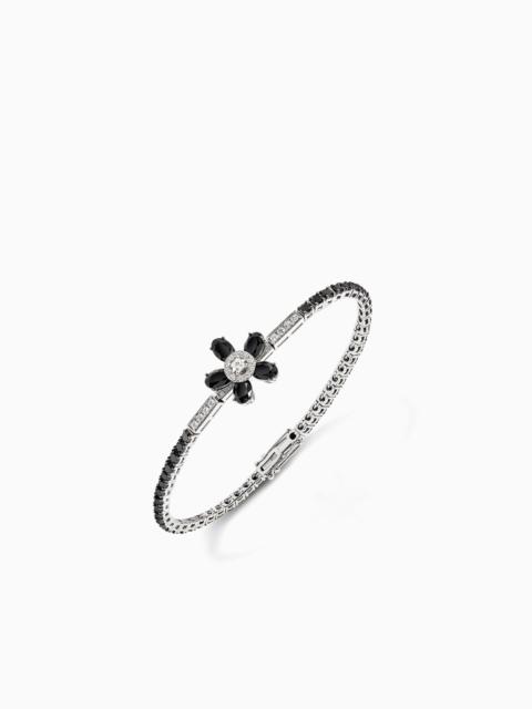 GIORGIO ARMANI 18K WHITE-GOLD, DIAMOND-AND-ONYX SÌ BRACELET