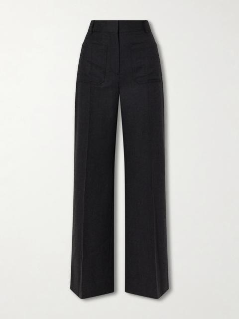 Victoria Beckham Alina Wide-leg Wool Pants
