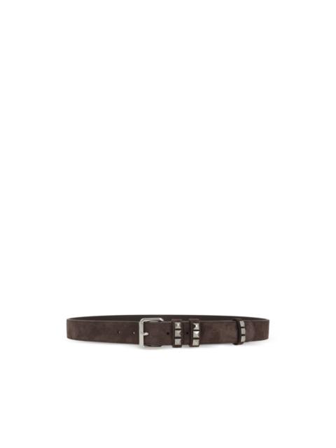 Valentino studs buckled belt