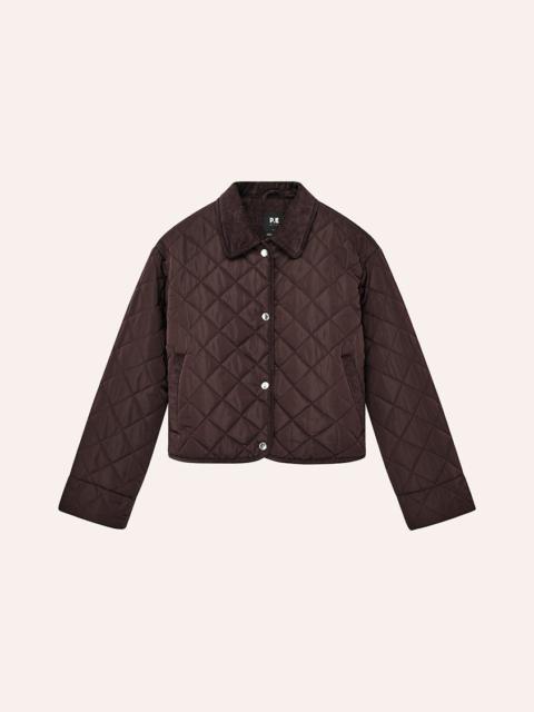 P.E NATION BREAKER JACKET IN DARK PLUM