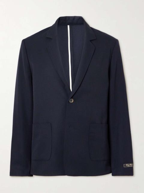 Unstructured Virgin Wool Blazer