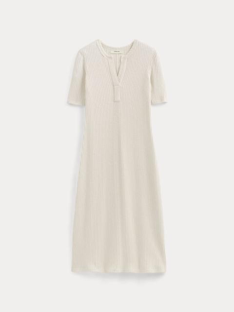 EVERLANE THE RIB-KNIT HENLEY DRESS