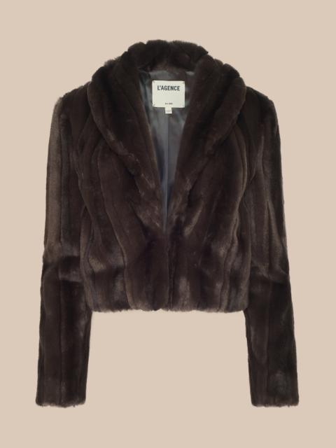 L'AGENCE Davy Faux Fur Jacket