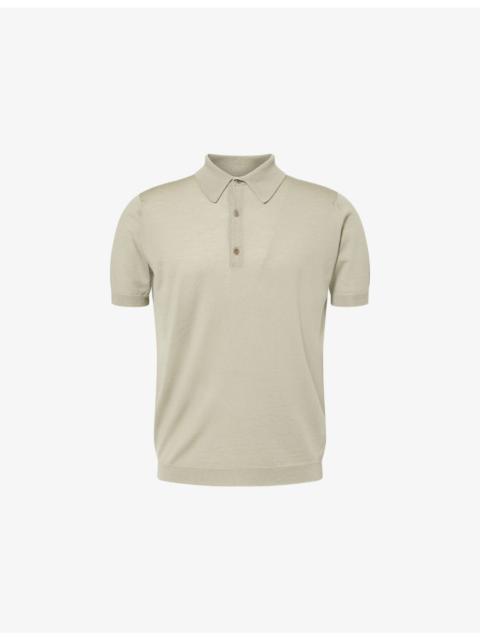 JOHN SMEDLEY Macloud Short-Sleeve Merino-Wool Polo Jumper