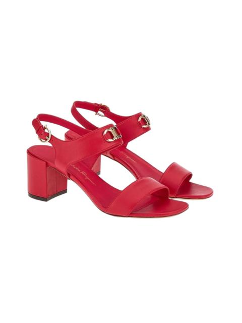 FERRAGAMO Ferragamo Gancini Leather Sandal