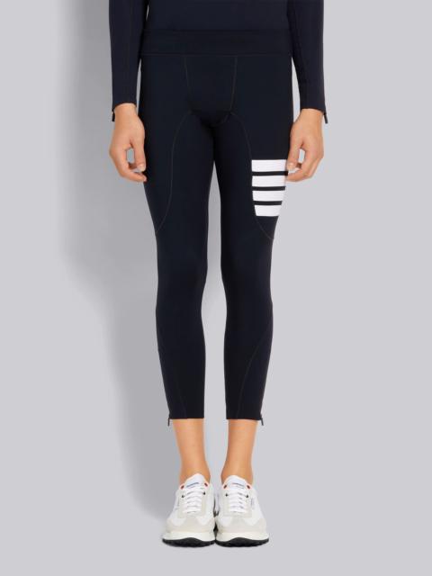 Thom Browne Navy Polyamide Stretch Interlock 4-Bar Stripe Compression Tights