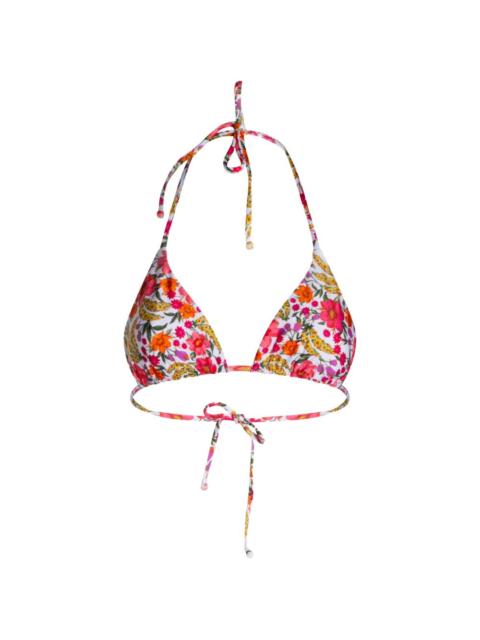 FARM RIO Banana Flowers bikini top