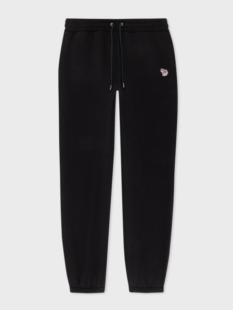 Paul Smith Black Cotton Zebra Sweatpants