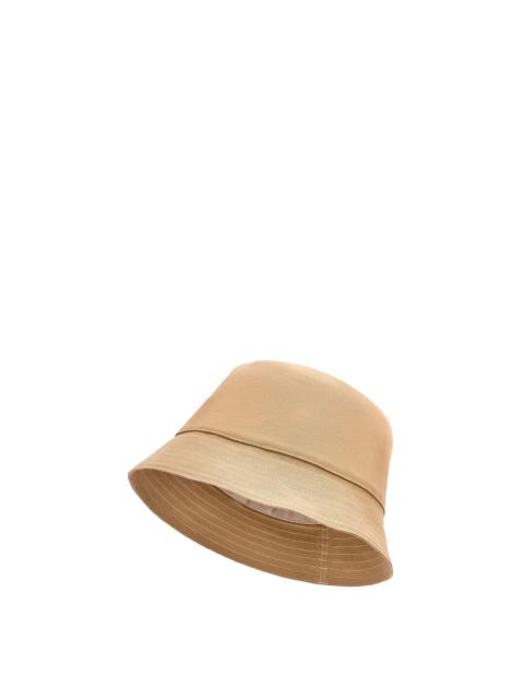 Loewe Bucket hat in canvas and calfskin