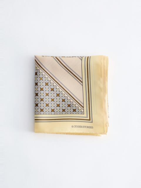 & Other Stories Printed Silk Scarf