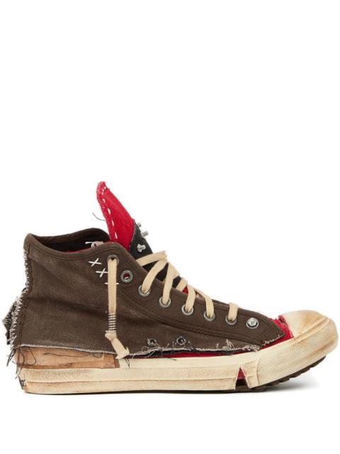 Maison Margiela Maison Margiela Frayed-edges High-top Sneakers