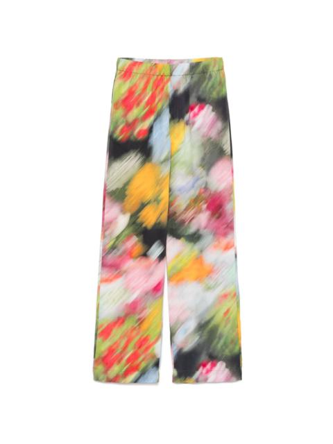 STINE GOYA Liquid Floral trousers