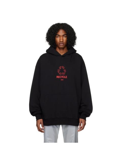 424 Black Graphic Hoodie