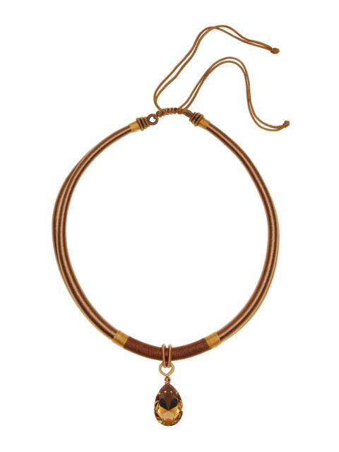 Jennifer Behr Aliza Gold-Plated Crystal Necklace