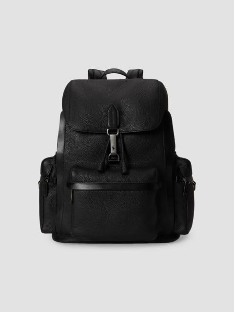 Polo Ralph Lauren Men's Polo ID Pebbled Leather Backpack - Black
