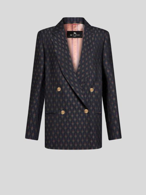 【送料&関税込】Etro Reversible Single-breasted Jacket Etro VELVET JACKET WITH PRINT | REVERSIBLE