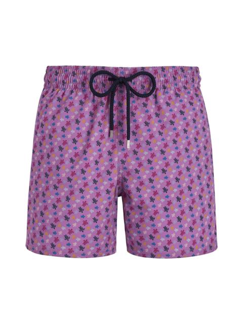 Vilebrequin Men's Moorsie Turtle Print Swim Trunks - Glycine