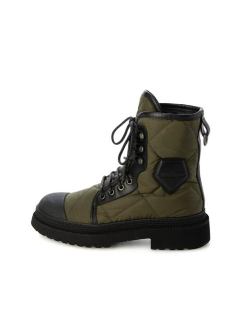 FERRAGAMO quilted lace-up boots
