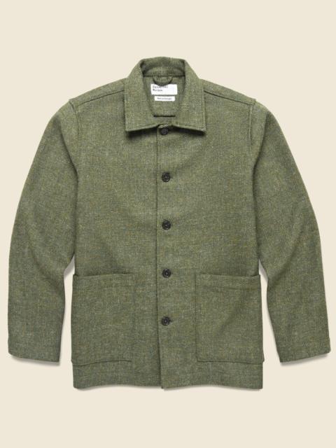 Universal Works Harris Tweed Easy Jacket - Olive