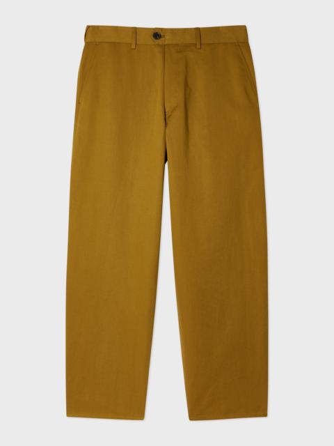 Paul Smith Relaxed-Fit Khaki Cotton-Linen Chinos