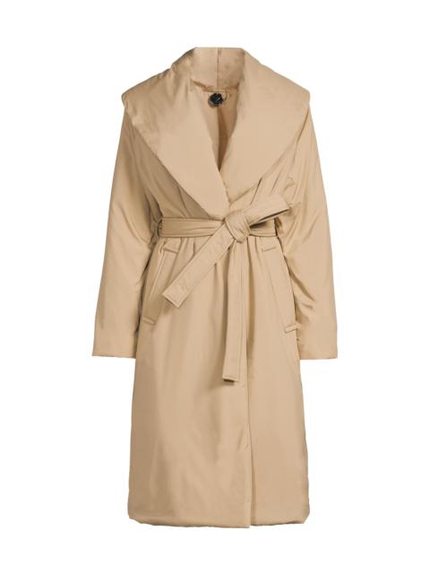KOBI HALPERIN Women's Mia Faux Down Tie-Waist Coat - Oatmeal