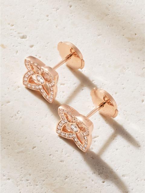De Beers Lotus by DE BEERS 18-karat rose gold diamond earrings Rose gold
