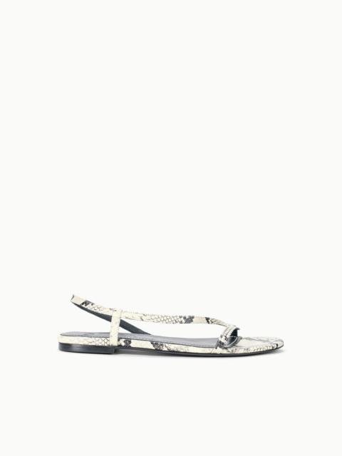 STAUD STAUD LOUDEN SANDAL WHITE SNAKE