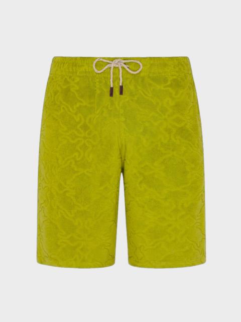 Vilebrequin MEN TERRY BERMUDA SHORTS TURTLES NET JACQUARD