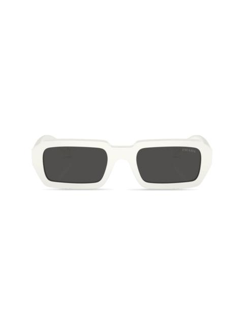 logo-lettering rectangular sunglasses