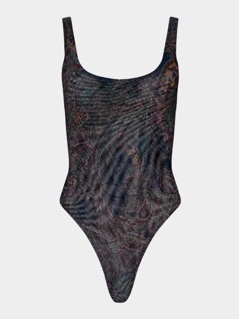 L'AGENCE Kalea Scoop-Neck Bodysuit