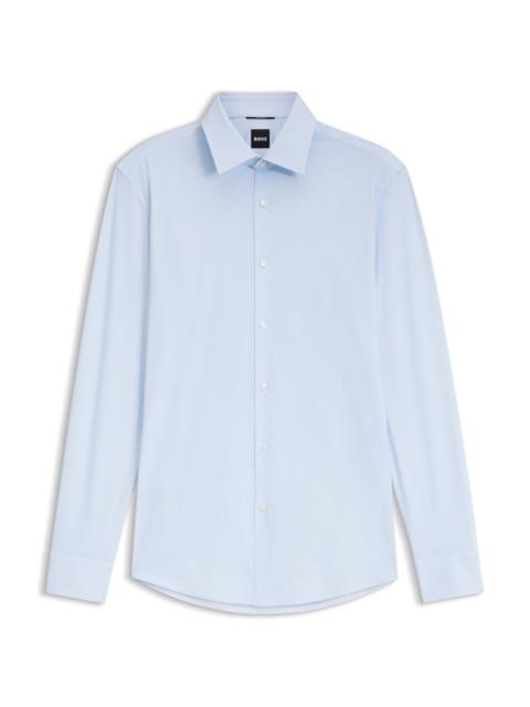 BOSS SLIM-FIT SHIRT IN PRINTED PERFORMANCE-STRETCH JERSEY