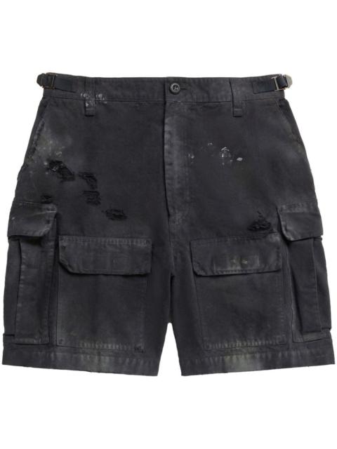 BALENCIAGA washed cotton shorts