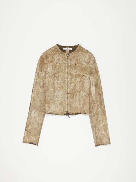Acne Studios Denim jacket - Dark green/white
