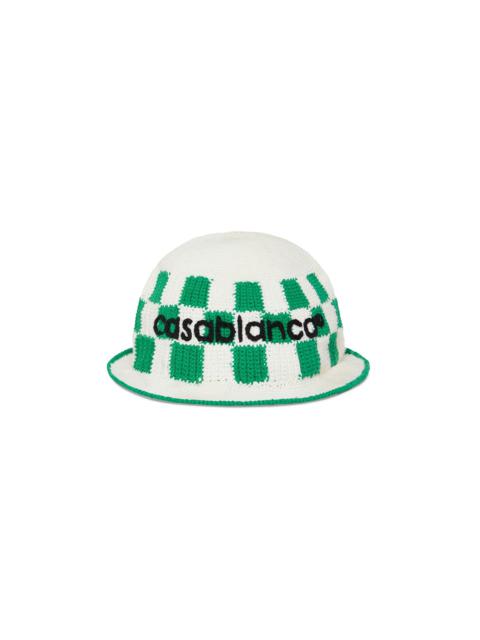 CASABLANCA Square Crochet Hat