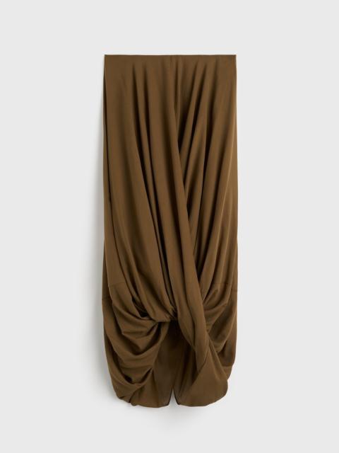 TOTEME Cocoon skirt walnut
