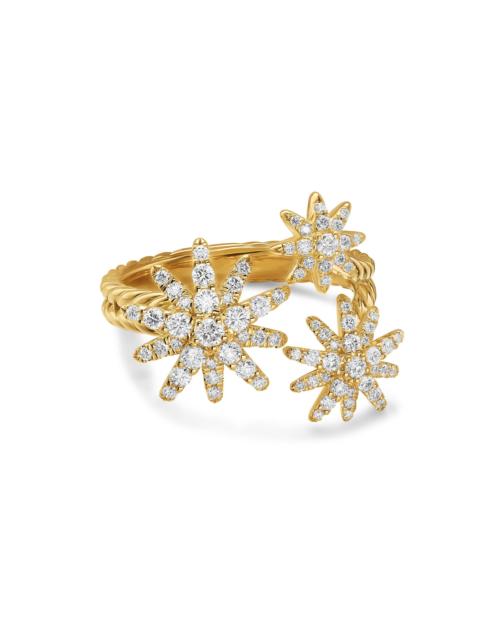 DAVID YURMAN Women's Starburst Multi Star Ring in 18K Yellow Gold - Diamond