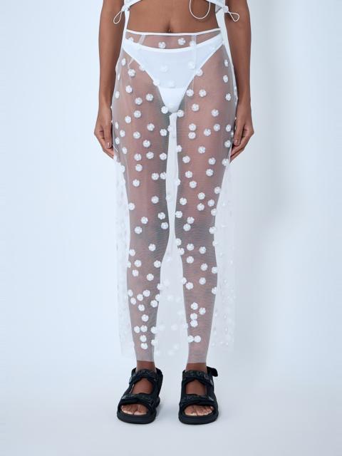 CECILIE BAHNSEN Sheer Floral Overlay Skirt