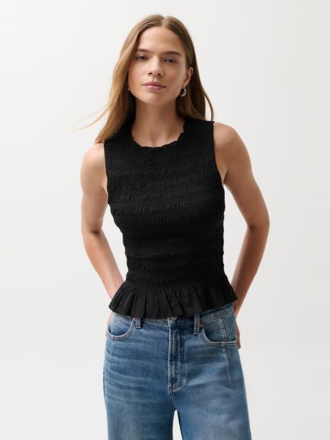 PISTOLA PHOEBE SMOCKED TANK - BLACK